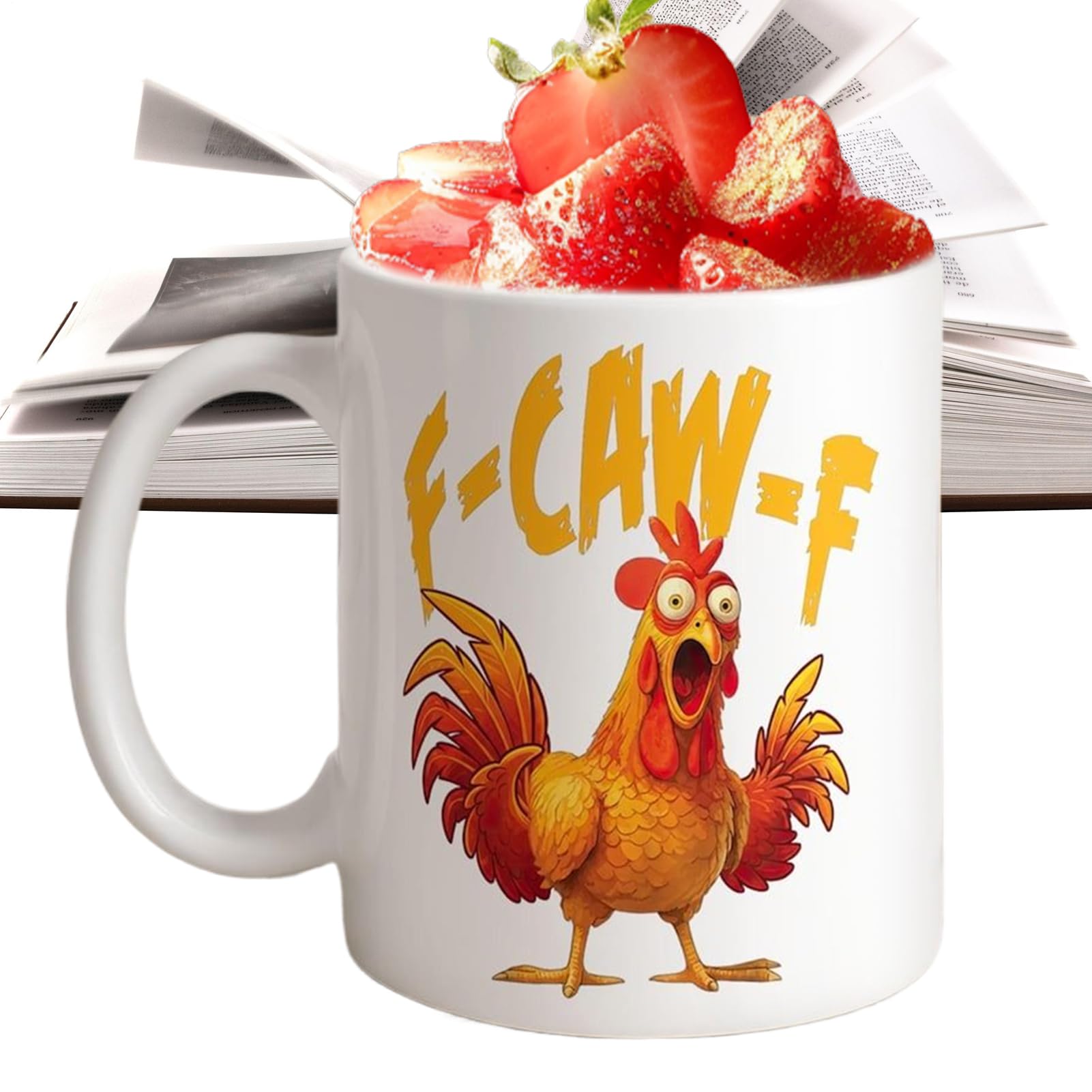 Tasse à motif de coq pour une ambiance de ferme et de cuisine conviviale