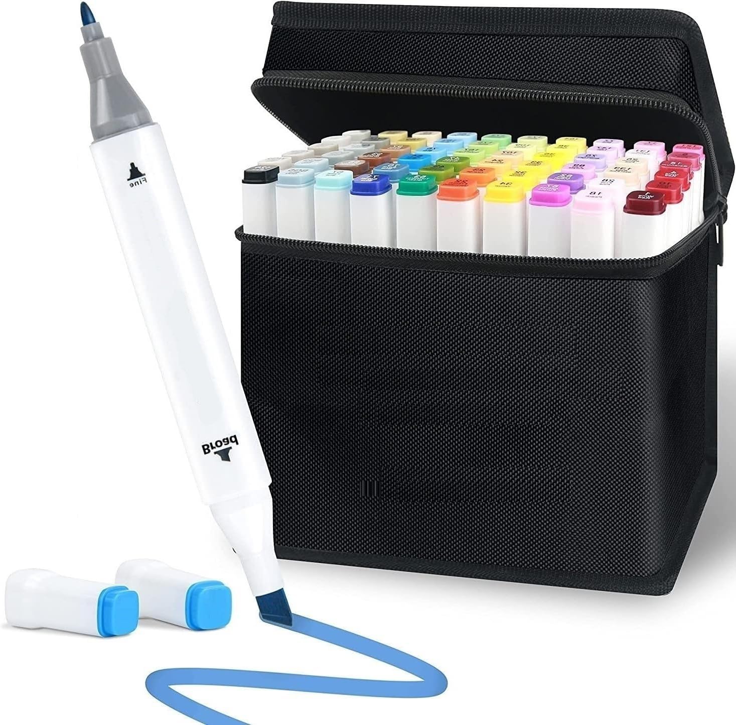 AnyMark 60 Colours Alcohol-Based Colouring Pens For Adults With Dual - View #4