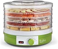Ariete 616 B-Dry, Desidratador de Alimentos, Temperatura de 35°C e 70°C, 5 Cestos, 245W, Branco/Verde - 220V