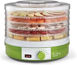 Ariete 616 B-Dry, Desidratador de Alimentos, Temperatura de 35°C e 70°C, 5 Cestos, 245W, Branco/Verde - 220V
