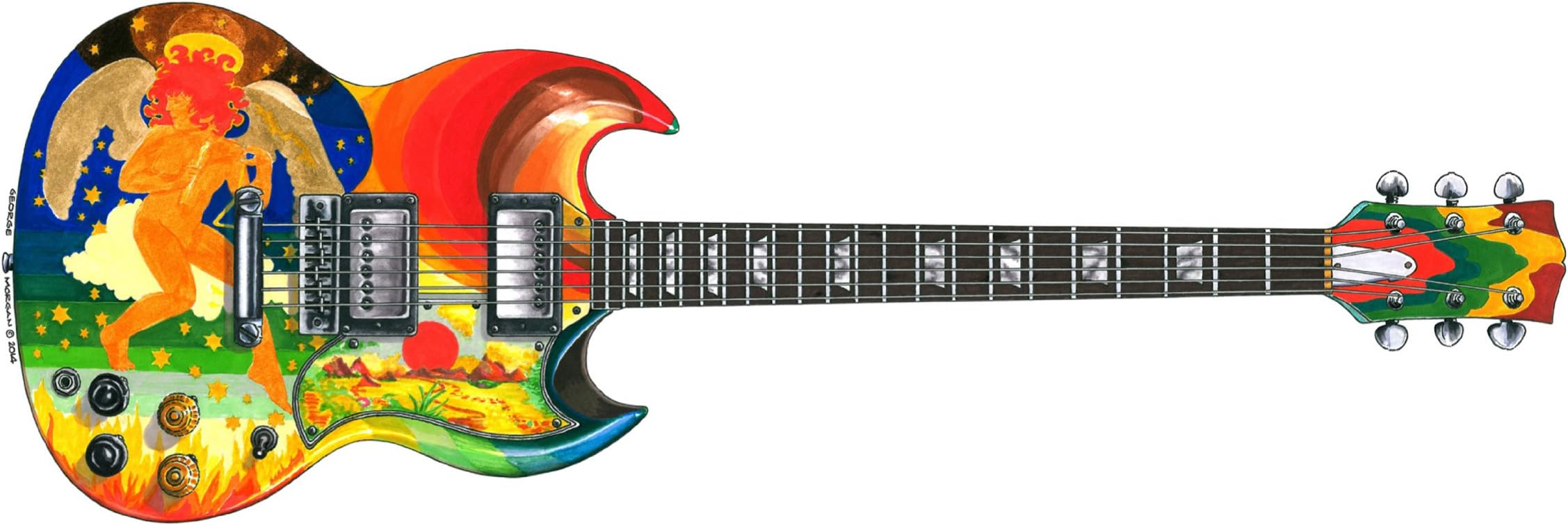 Eric Clapton’s Gibson SG Fool Greeting Card, DL Size