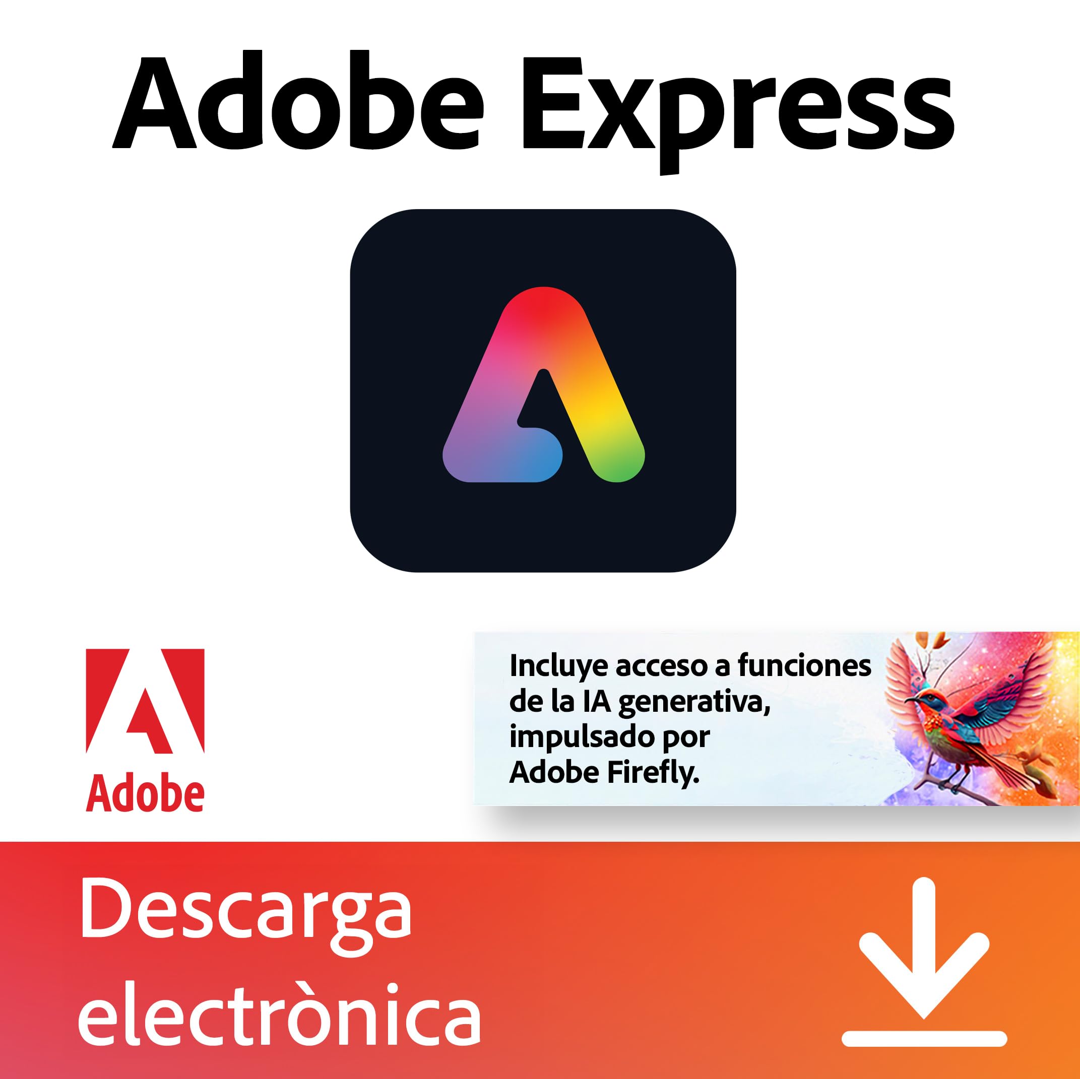 Adobe Express Premium 1 año Web Android iOS 100 GB Descarga Digital