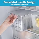 Bacs de rangement en plastique transparent, Organisateurs de Pantry & Conteneurs de rangement, Organisateur de cabinet, Home Organization Doit avoir pour cuisine, Salle de lavage, Bureau, Cabinet & Congélateur (4 Boîte avec Lids)