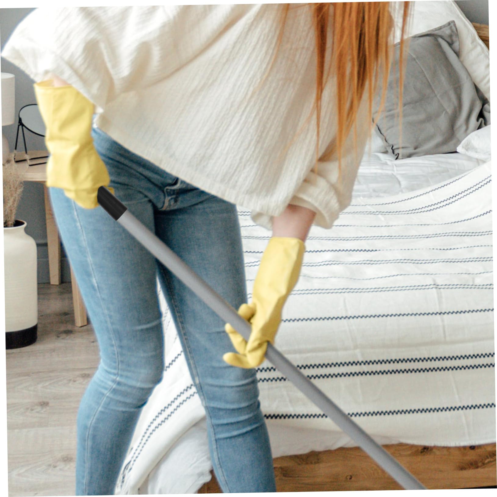 COLLBATH 10stücke Kunststoff Ersatzteile Für Teleskopstangen Schraubenspitzen Für Reinigungswerkzeuge Kompatibel Mit Besen Und Mops Langlebige Plastikqualität