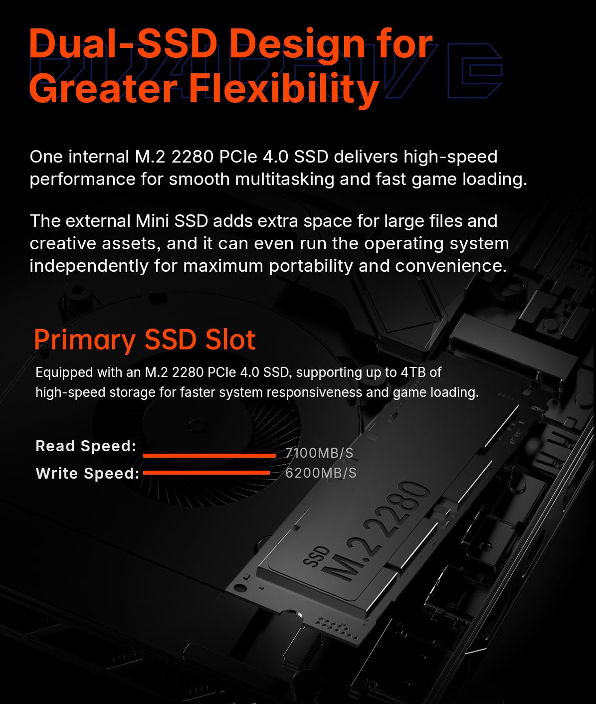 WEELIAO OneXPlayer - Laptop da gioco Super X con processore AMD Ryzen AI Max + processore Radeon 8060S 40 unità di elaborazione | Doppio slot SSD PCIe | Display da 14 pollici (64 GB di RAM + SSD da 1