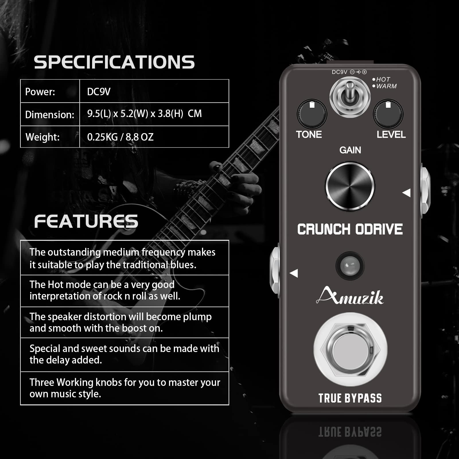 Overdrive Effects Snapklik.com : Overdrive Guitar Effect Pedal Analog Classic Overdrive ...