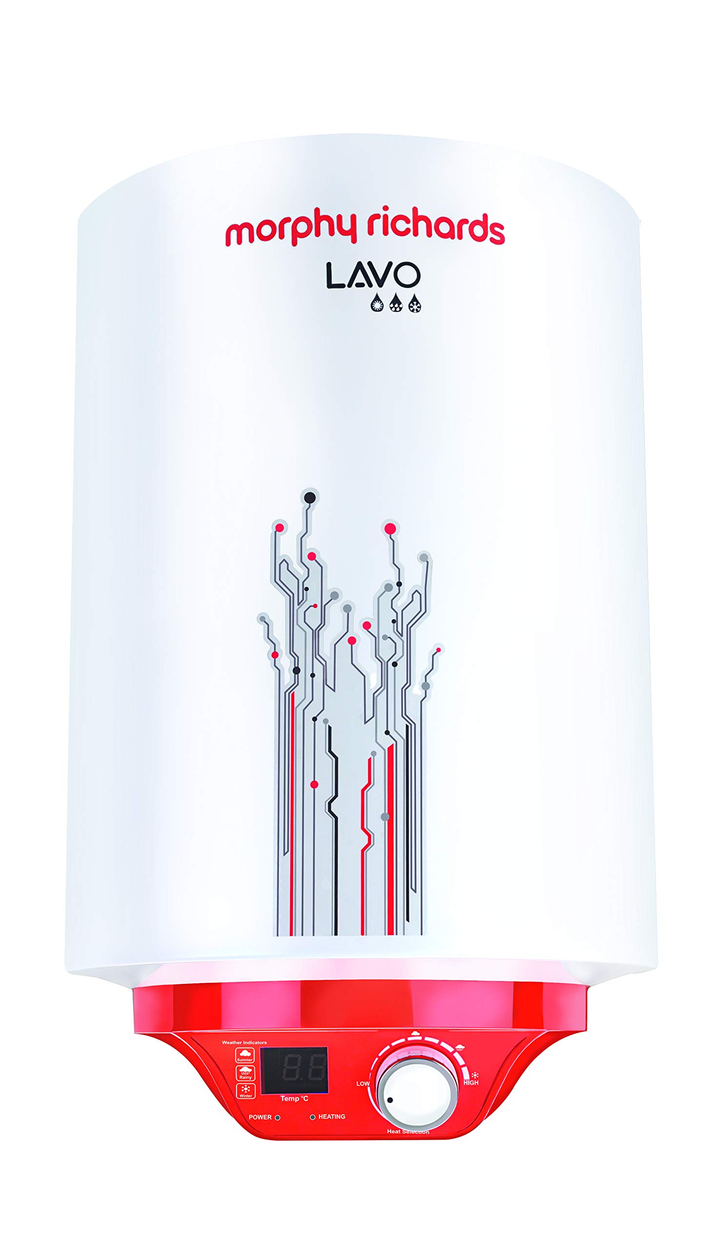 Buy Morphy Richards Lavo 15 Litre Storage 5 Star Water Heater (Red) Online  at Low Prices in India - Amazon.in
