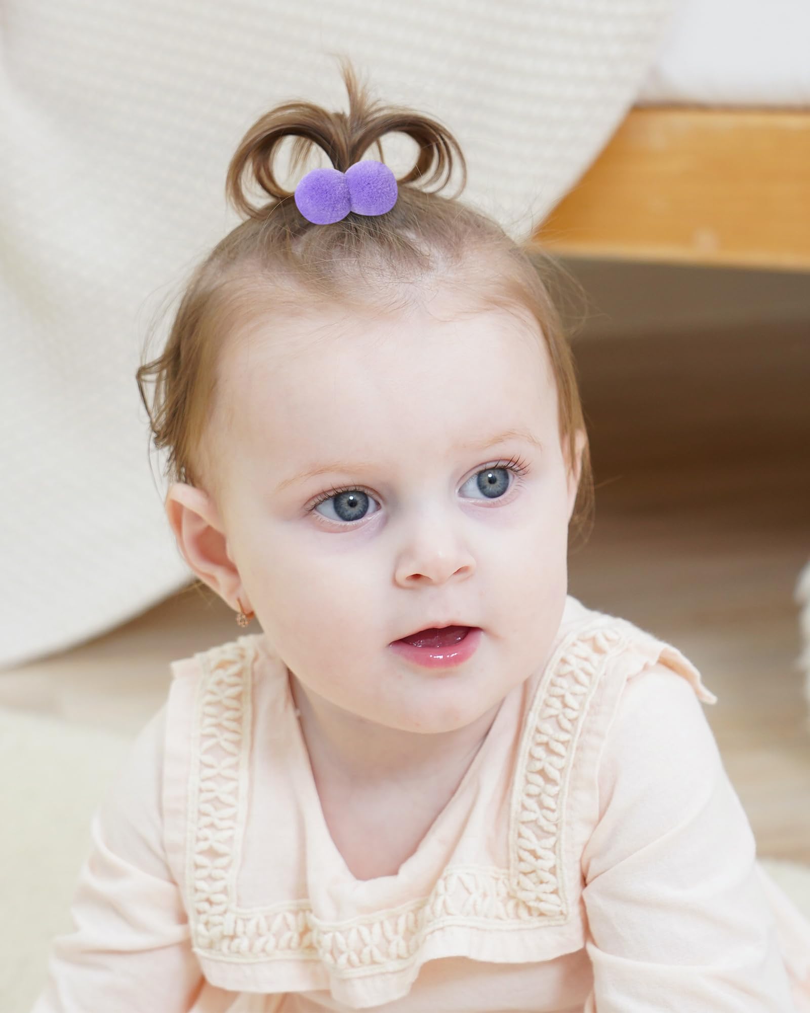 28pcs Bracelets de cheveux élastiques de pour bébés et filles, bande en caoutchouc douce, porte-queue de cheval multicolore pour tout-petits