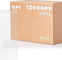 Vista 27 de GPI - 1000 unidades - Bolsas con cremallera de 2 x 9 pulgadas, 2 mil, bolsas de polietileno transparentes con cierre resellable, con cierre