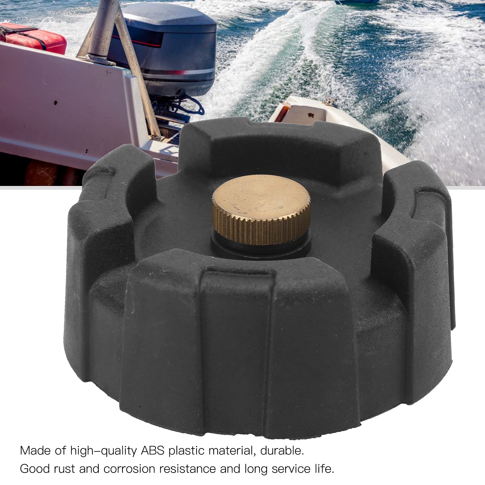 Bootstank Tankdeckel Boot, Universal Marine Bootstank Tankdeckel ABS-Kunststoff Außenbordmotor Motor Heizöltankdeckel