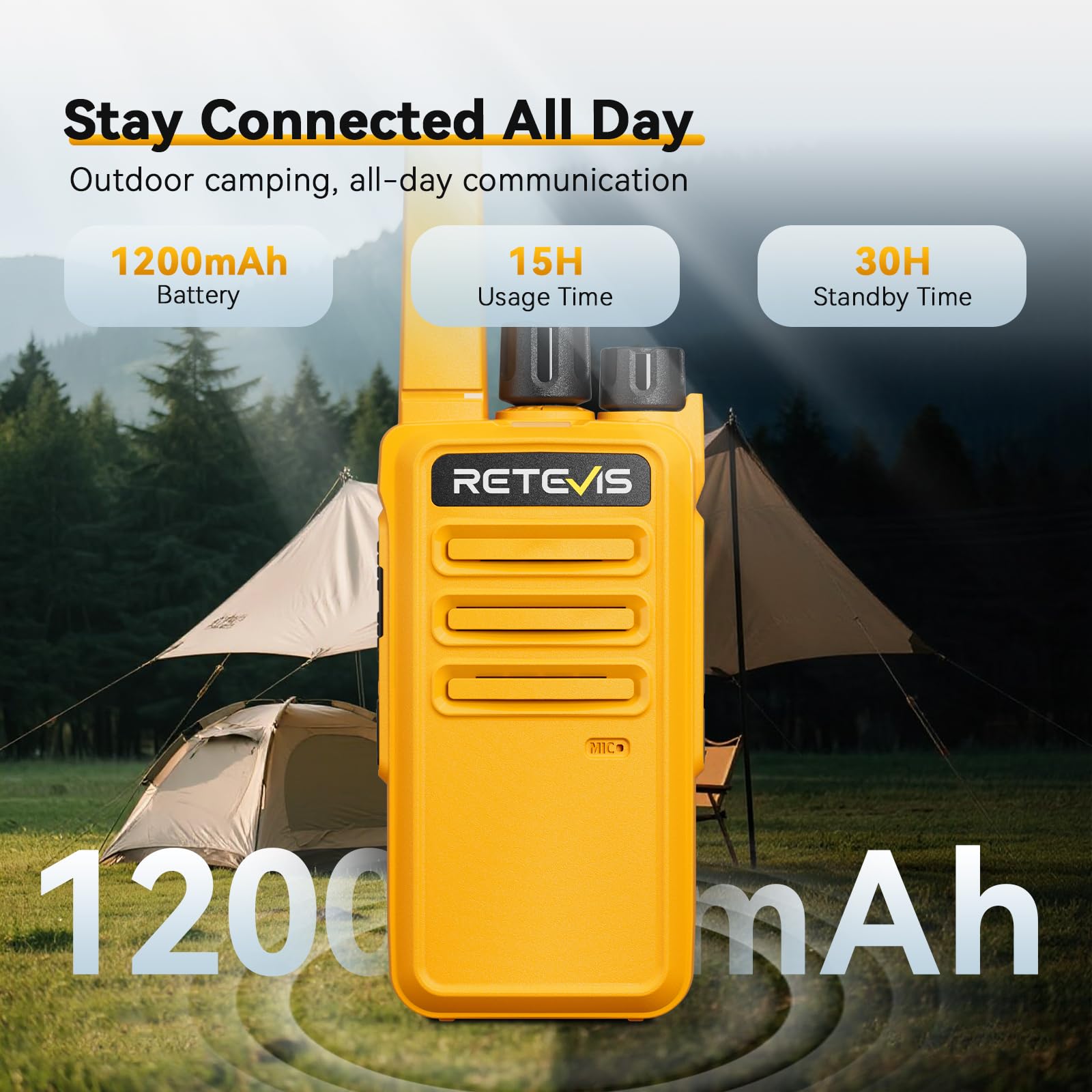 Retevis RT45 Walkie Talkie con RT668 Robusti Woki Toki con Auricolare | PMR446 Walkie Talkie Ricaricabili, VOX 16 Canali Torcia, Portatile Walky Talky Professionali per Campeggio Viaggio Esterni