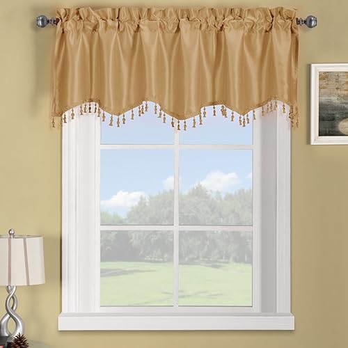 Vista 22 de Royal Hotel Bedding Soho - Cenefa con festón morado, patrón sólido, 35 x 30 pulgadas