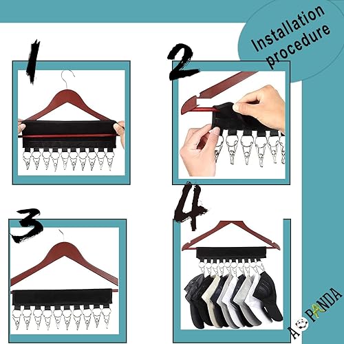 Miniatura 4 de AOPANDA Organizador de sombreros para gorras de béisbol, soporte organizador de sombreros para percha y armario de habitación, percheros para gorras