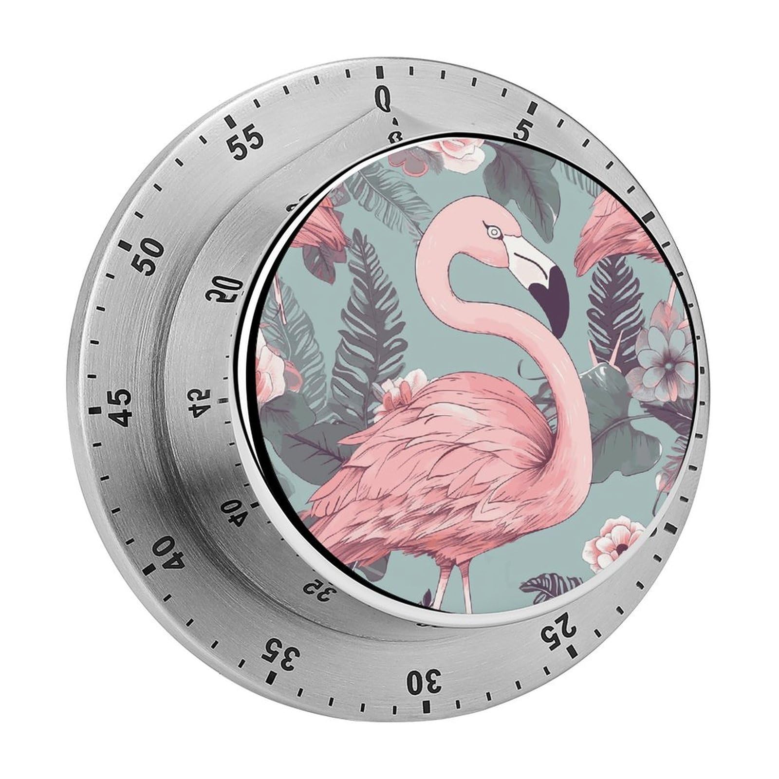 Flamingo2 Timer Desk Productivity Teacher Supplies Kitchen Magnetic Countdown Mechanical Timer for Cooking, Egg, Teacher, Exercise, Oven.