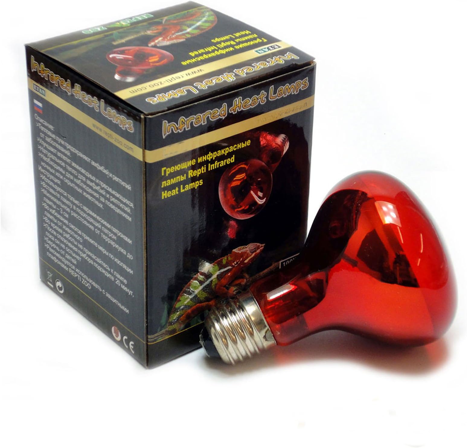 Reptile Vivarium Infra Red Heat Lamp 60W (Screw-In)