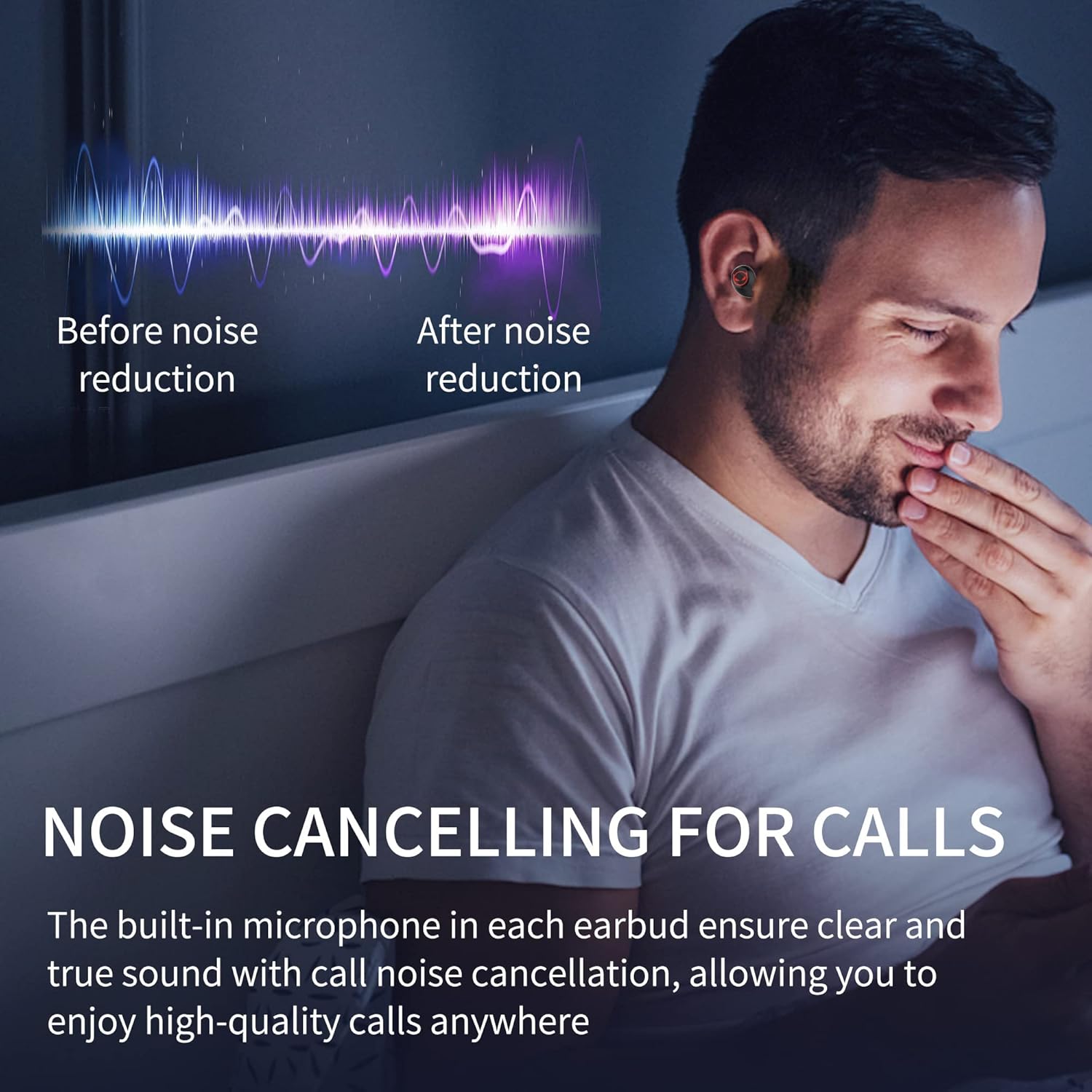 Tiny Bluetooth Earbuds,Kids Wireless Ear Bud with Cute Charging Case, Waterproof Stereo Wireless Earphone with Micphone for Workout Sport,Kids Headphones for Phone and Pad - Image 3