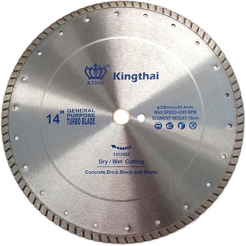 Miniatura 5 de Kingthai 7 pulgadas concreto Turbo Rim diamante hoja para piedra de albañilería, 78"-58" Arbor