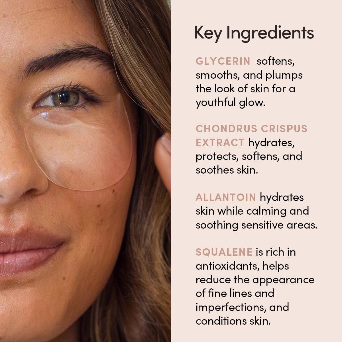 Uncommon Beauty Eye Masks - Softening and Smoothing Under Eye Masks - All Skin Types, Vegan, Cruelty Free, Fragrance Free, 30 Count