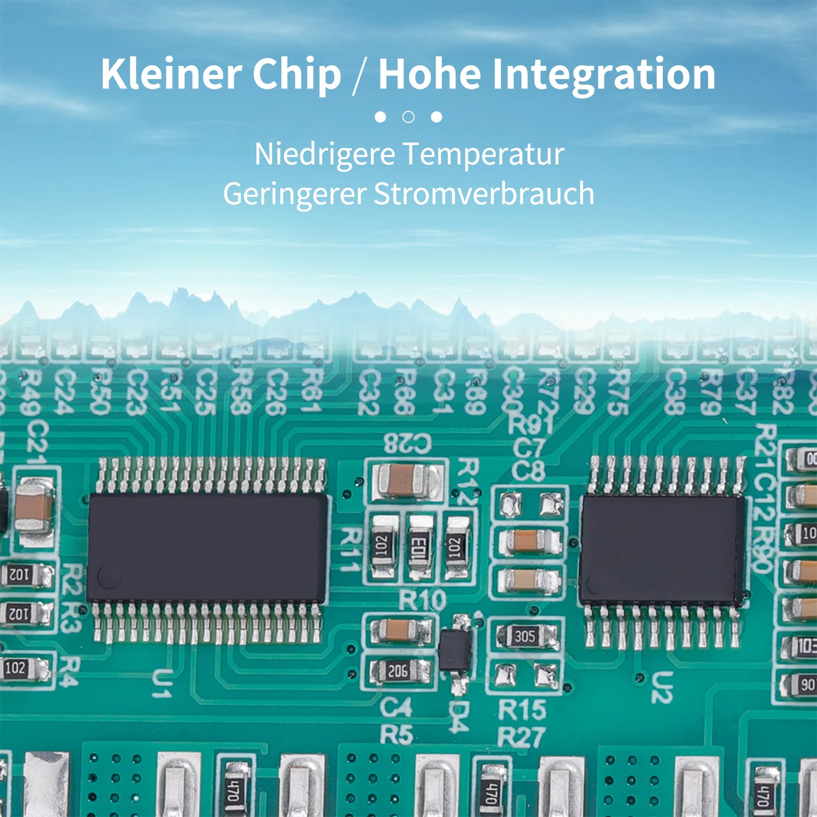 16S BMS 60V 30A Lithium PCB Schutzplatte mit Balancerleitung und NTC, gemeinsamem Anschluss Diez Schutzfunktionen, Li-Ion Batteriemanagementsystem, Li-Ion BMS