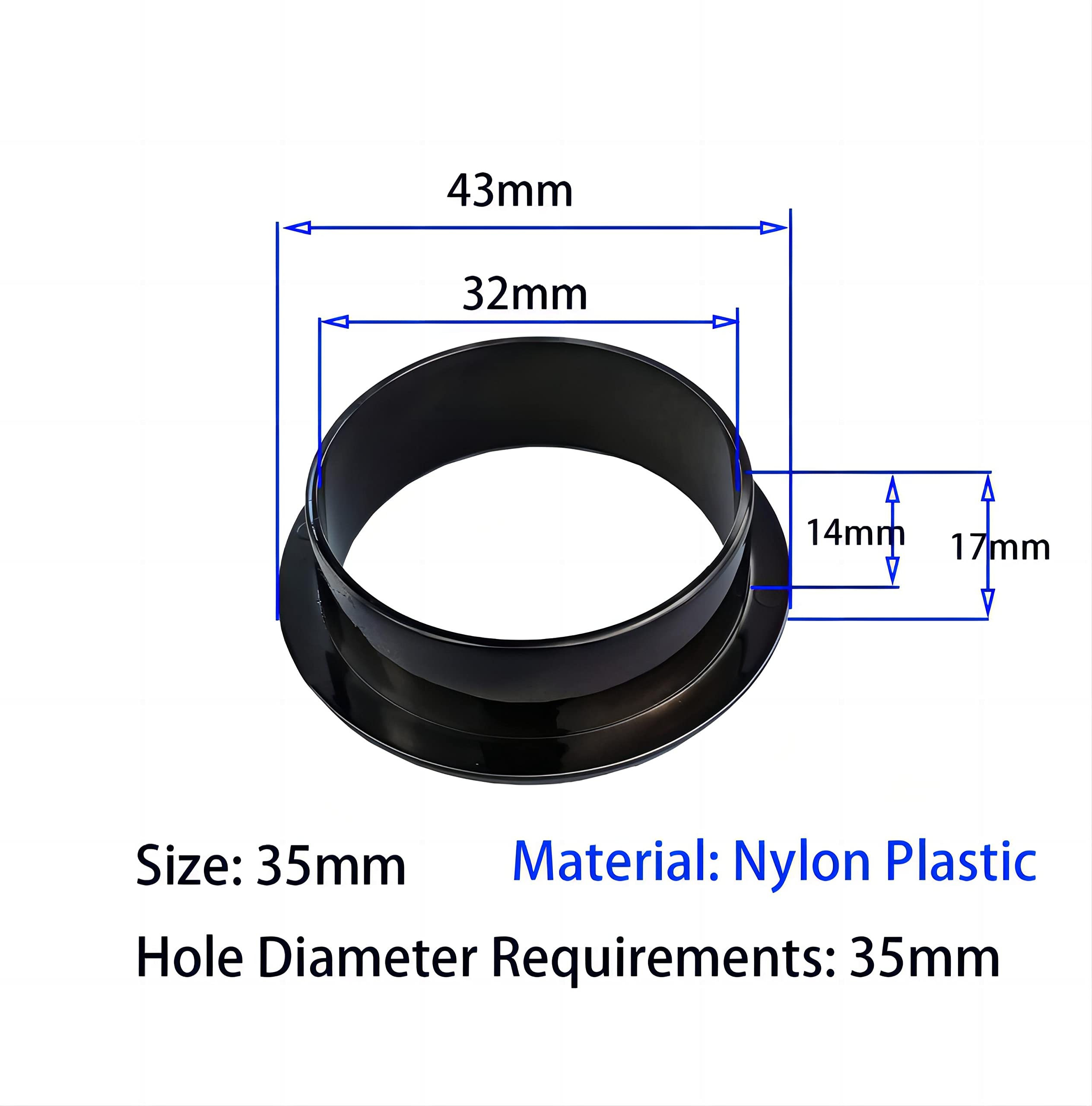 Qirty 4 PCS Desk Grommet Hole Diameter 1.4 Inch (35 mm) ABS Cable Hole ...