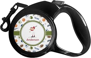 Personalized Sports Retractable Dog Leash - Medium