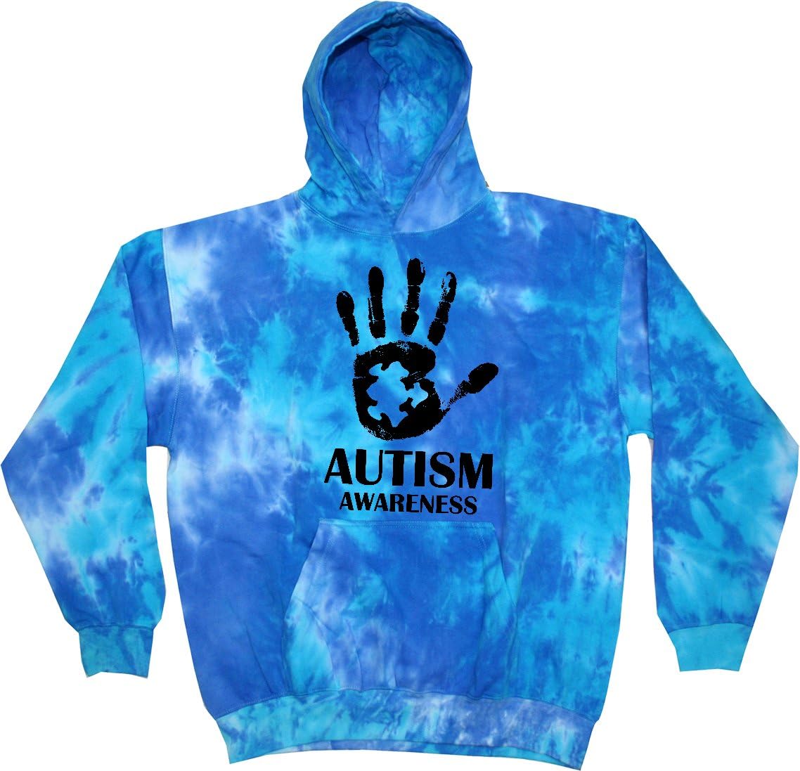 Buy Cool Shirts Autism Awareness Hand Tie Dye Hoodie