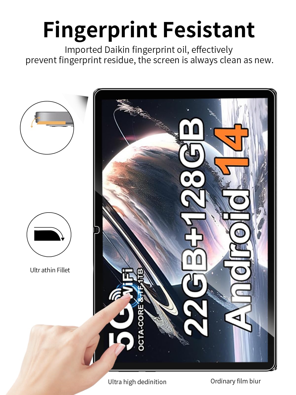 Proteggi Schermo in Vetro Temperato 9D per Samsung Galaxy A40 - Nero