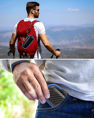 Miniatura 6 de Funda compatible con monitor Kardiamobile ECG, funda para monitor de corazón Kardiamobile ECG compatible con pastillero, Stroage de viaje duro para