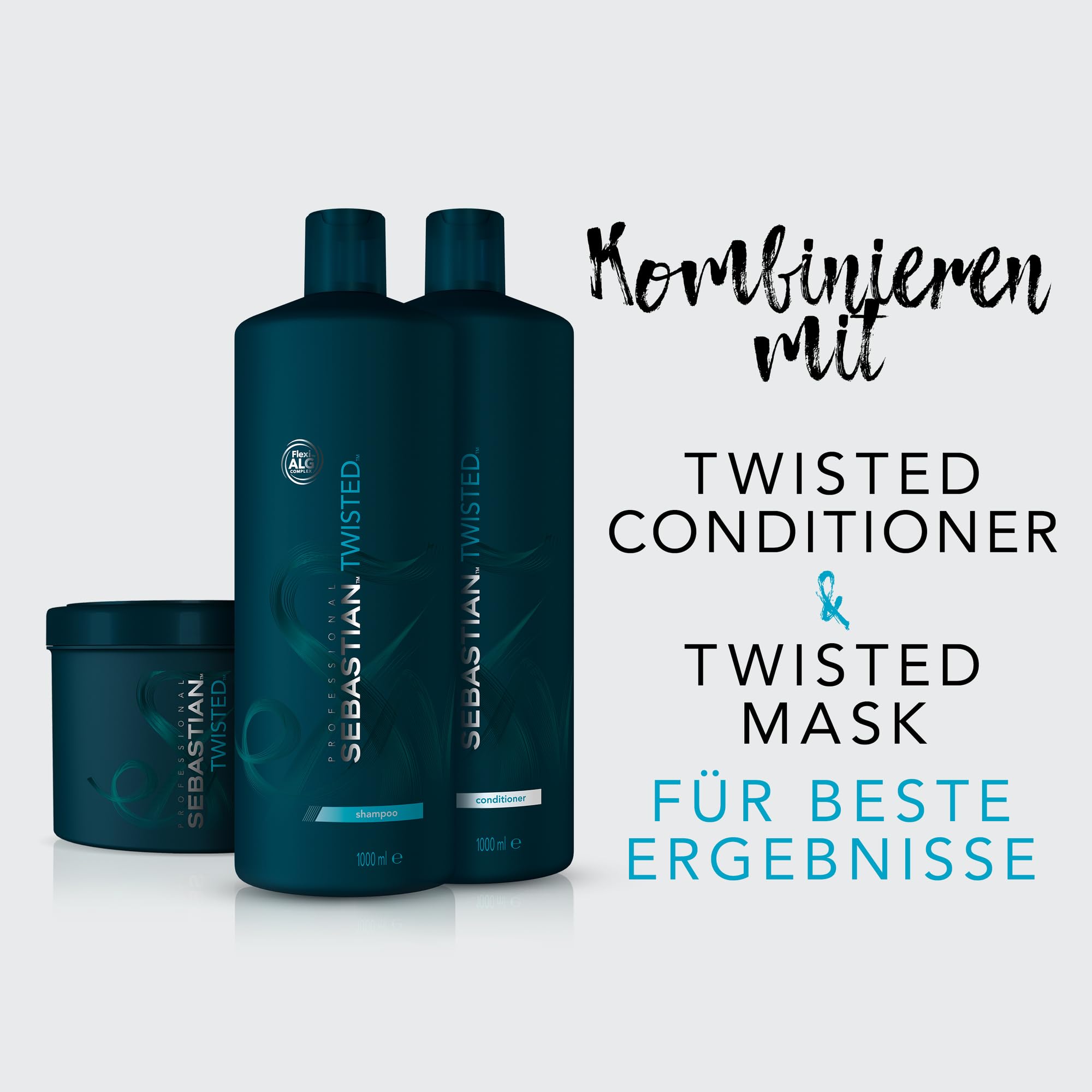 SEB TWISTED ELASTIC – Professionelles Shampoo für Locken und Wellen – definiert und pflegt elastische Locken – 1L