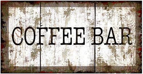 Diseño vintage original, póster de metal de lata de café, decoración de pared de hojalata gruesa para rincón de café, cocina