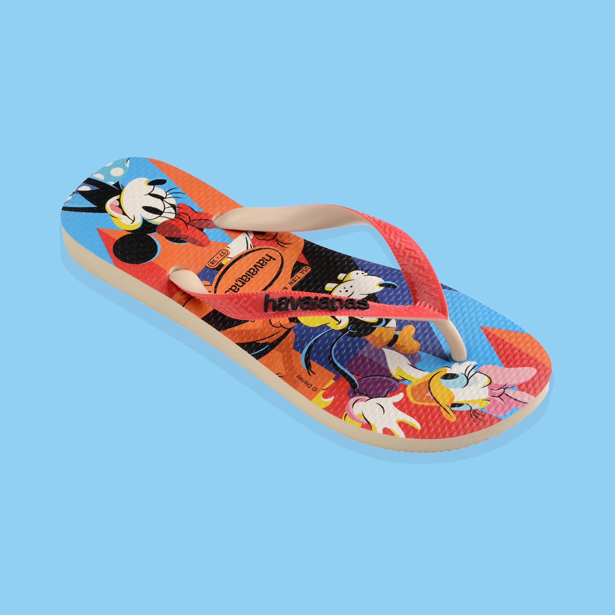 Havaianas - Disney Stylish, Infradito Eleganti, Comode, Leggere E Resistenti, Disegni Disney E Pixar, Cinturini Larghi, Unisex Adulti