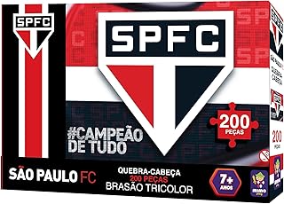 QUEBRA CABEÇA COLECIONAVEL 200 PÇ BRASÃO TRICOLOR - SÃO PAULO - MIMO BRINQUEDO
