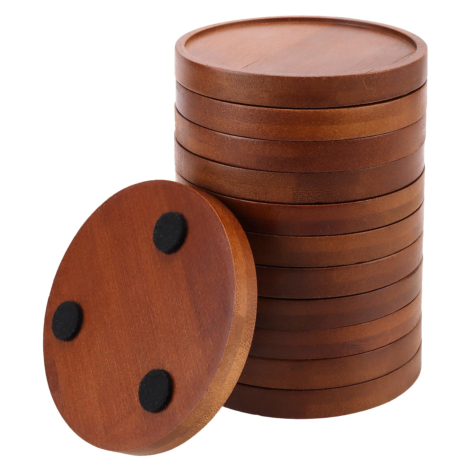 SINJEUN 12 PCS 4 Inch Round  Coasters,  Drink Coasters Modern  Cup Coaster for Dining Table Decorative, Bar,Table Kitchen Accessories