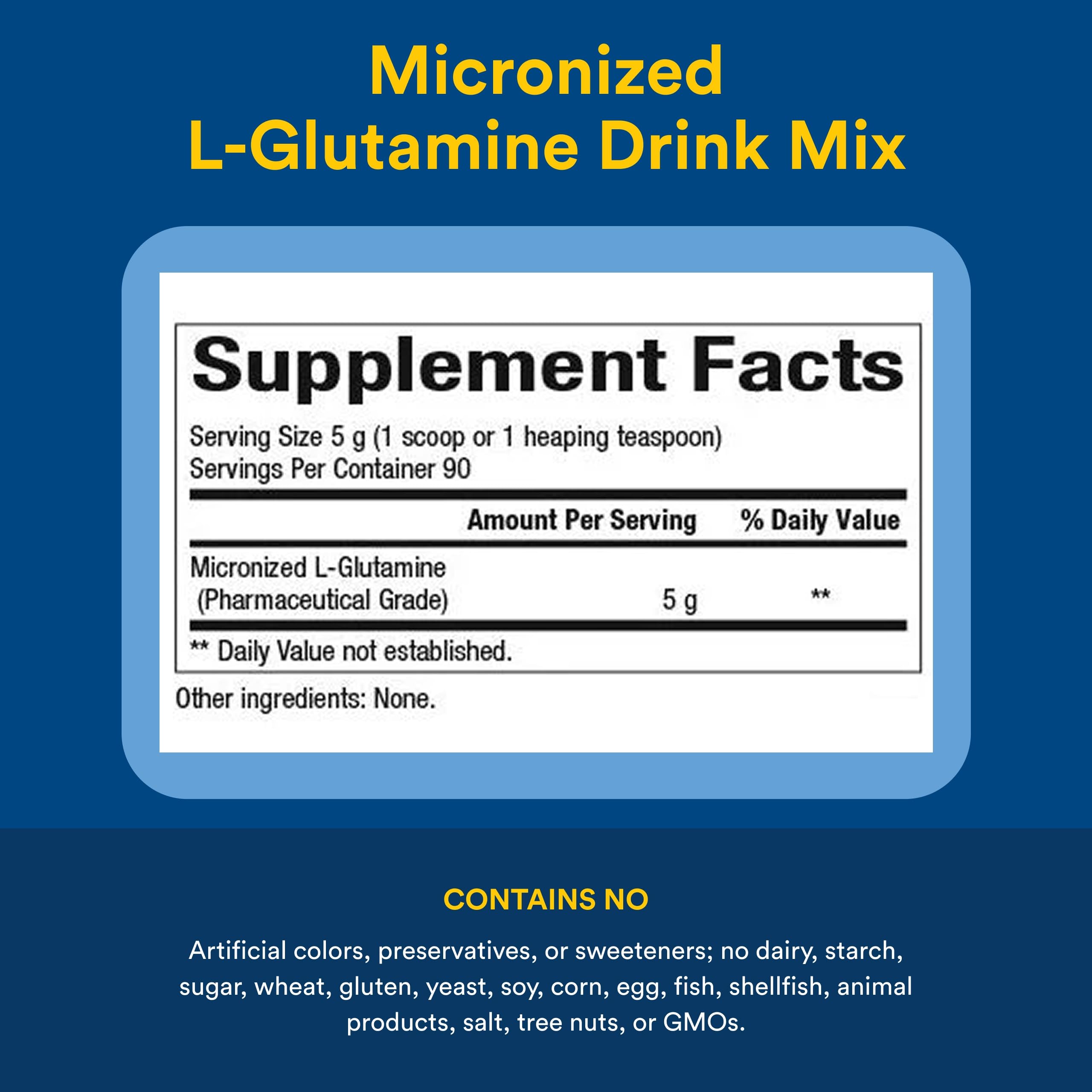Natural Factors Micronized L-Glutamine Amino Acid 5,000 mg, 90 Servings — Amazon image 4