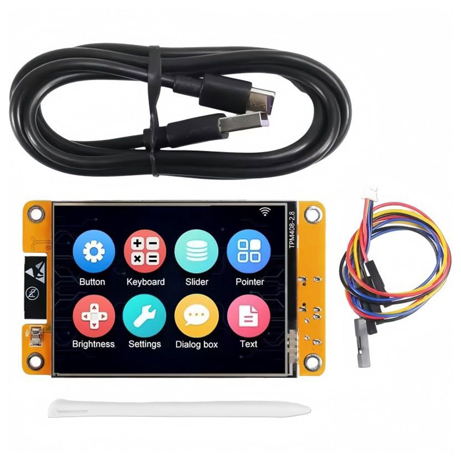 ESP32 Écran, ESP32 Ecran Tactile Board Avec Wifi Bluetooth, 2.8" 240 X 320 ESP32-2432S028R Module, TFT Touch Display, Carte De Développement Avec Stylet, Compatible pour Arduino IDE
