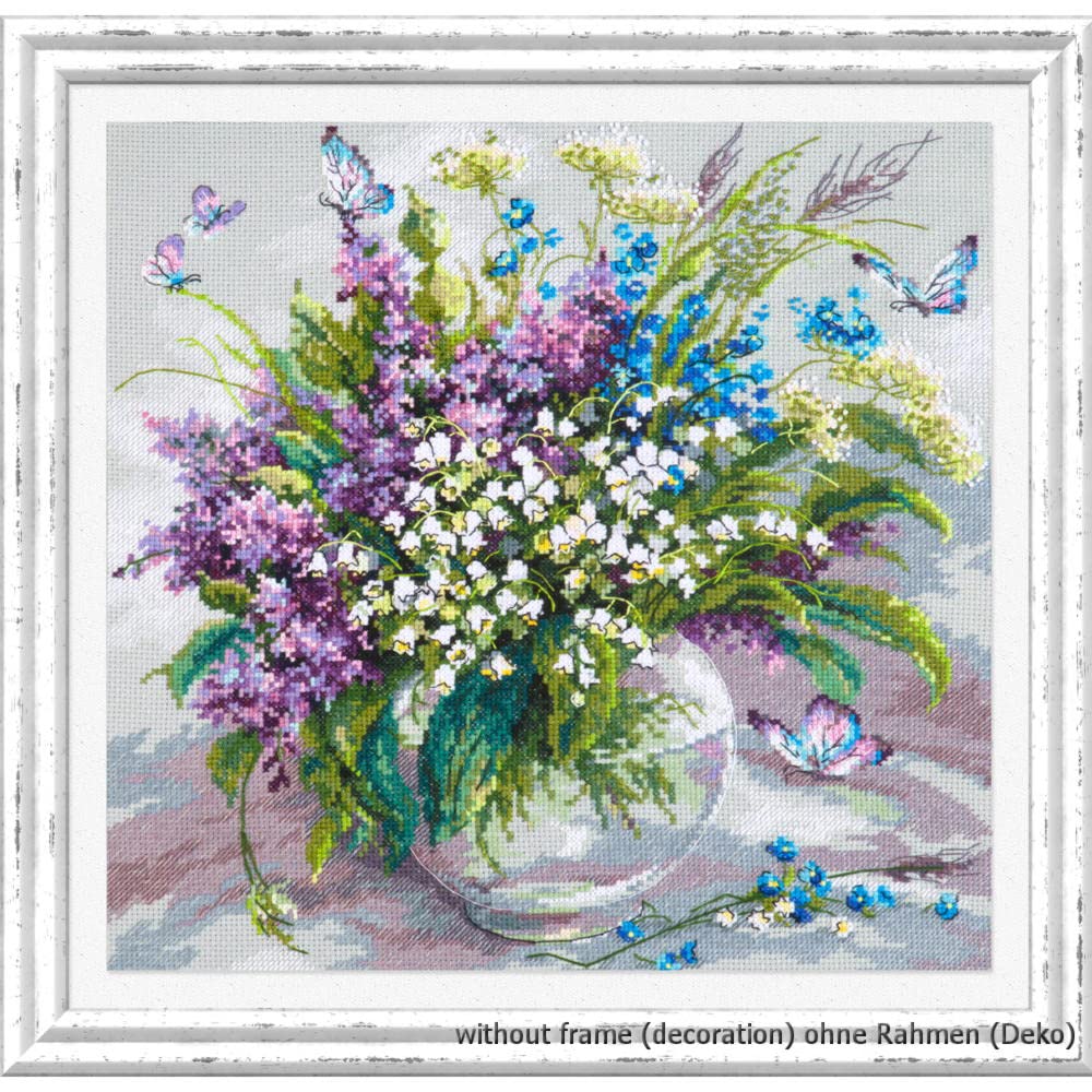 Magic needle 40-70 ZW Warmer May Counted Cross Stitch Kit with Zweigart Edition, Cotton, Multi-Colour, 32 x 32 cm - Image 3