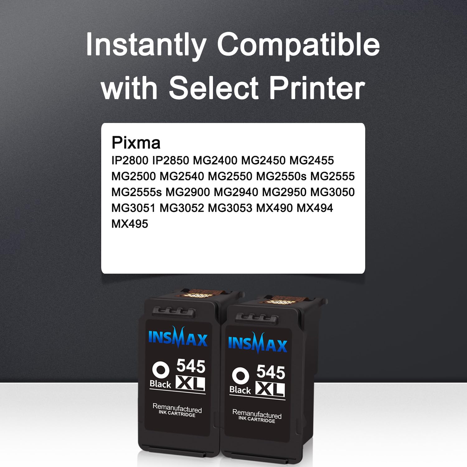 Cartouche D’encre PG-545XL Noir Remanufacturée – Pour Canon Pixma MG2900 Et Autres – Neuf, Compatible, économique