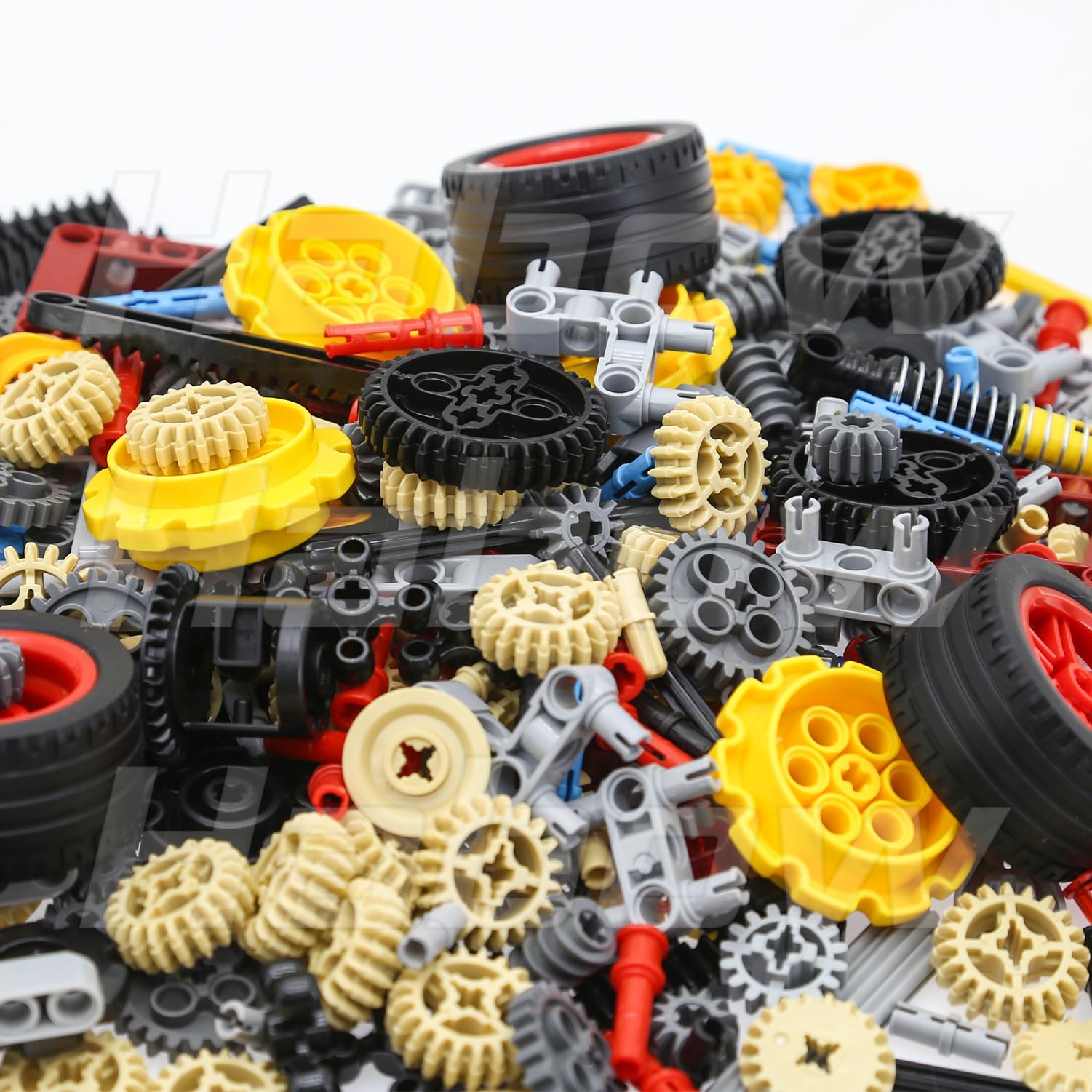 Kit di parti di costruzione Habow serie tecnologia 862 pezzi, include ingranaggi, assi, perni, connettori, ecc., Compatibile con marche di mattoni mainstream, pacchetto di accessori per MOC.
