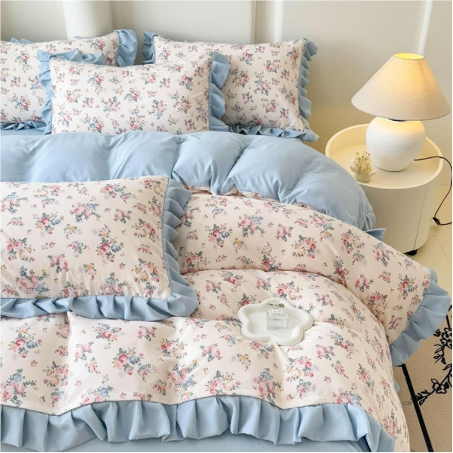Polyester Bedding Set Home Dormitory Bedding Set Machine Washable Bedding Set Multi-Purpose Bedding Set