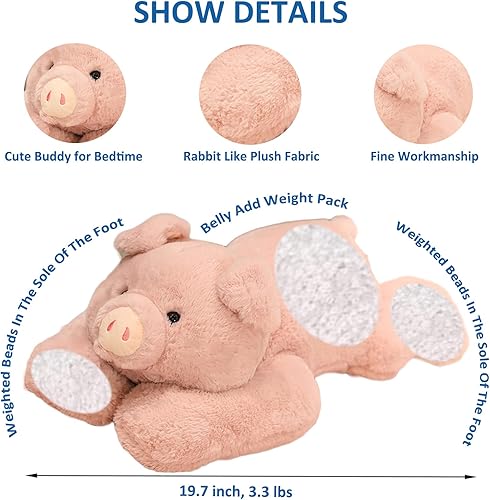 Miniatura 10 de Animales de peluche con peso, juguete de peluche de oso negro, bonito juguete de peluche con peso, 11.8 pulgadas