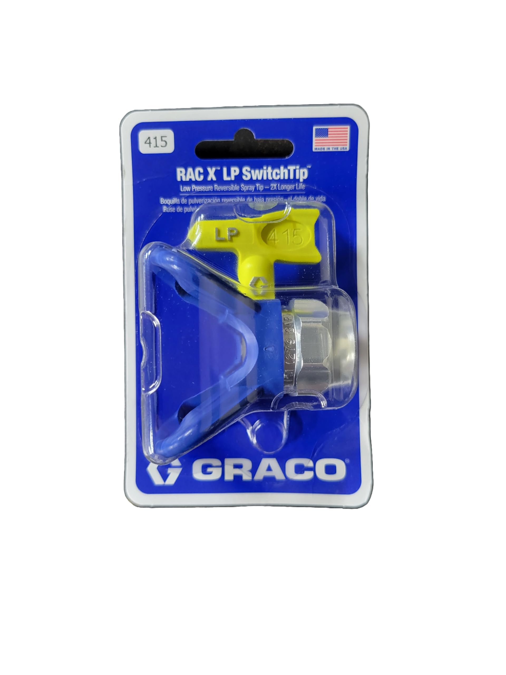 Graco RLP415 Low Pressure RAC X Reversible Tip with RAC X Guard