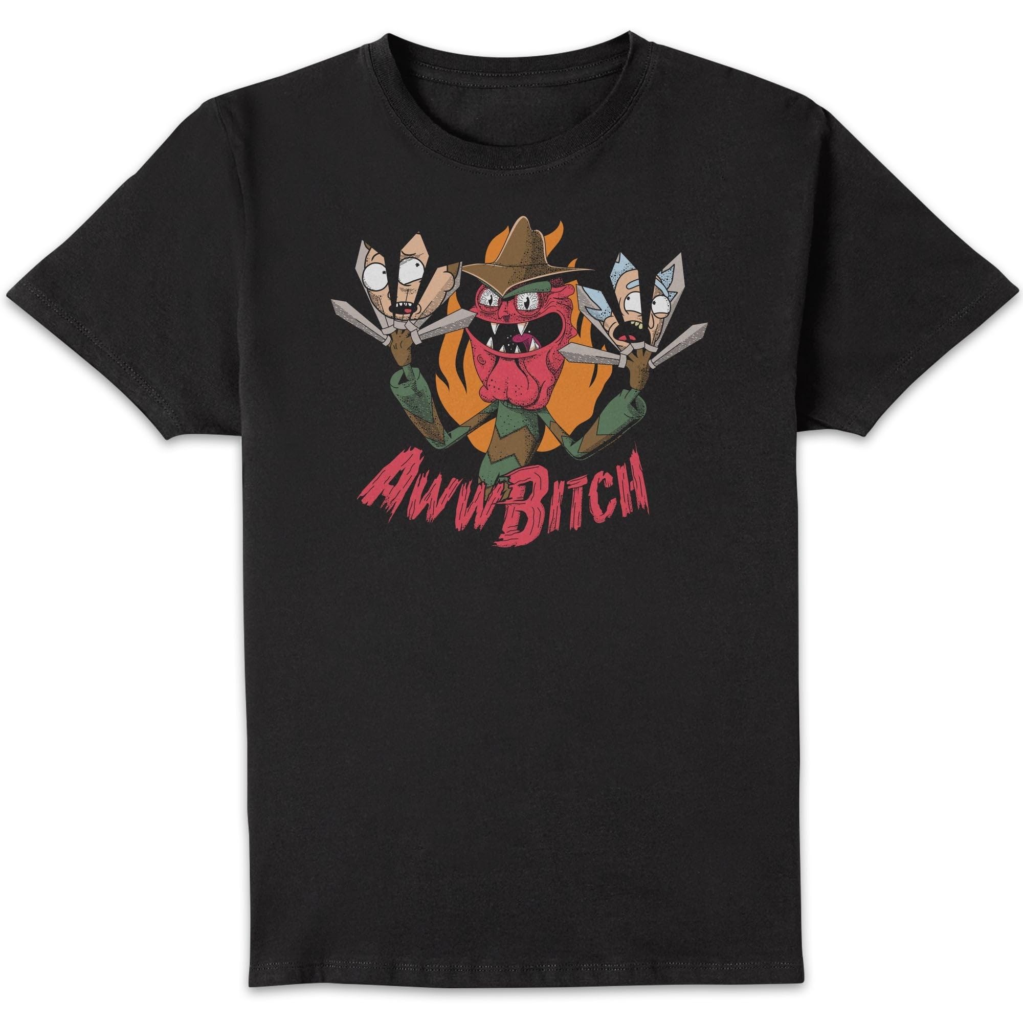 Zavvi Unisex Multi Rick And Morty Scary Terry Men's T-Shirt - Black Xl
