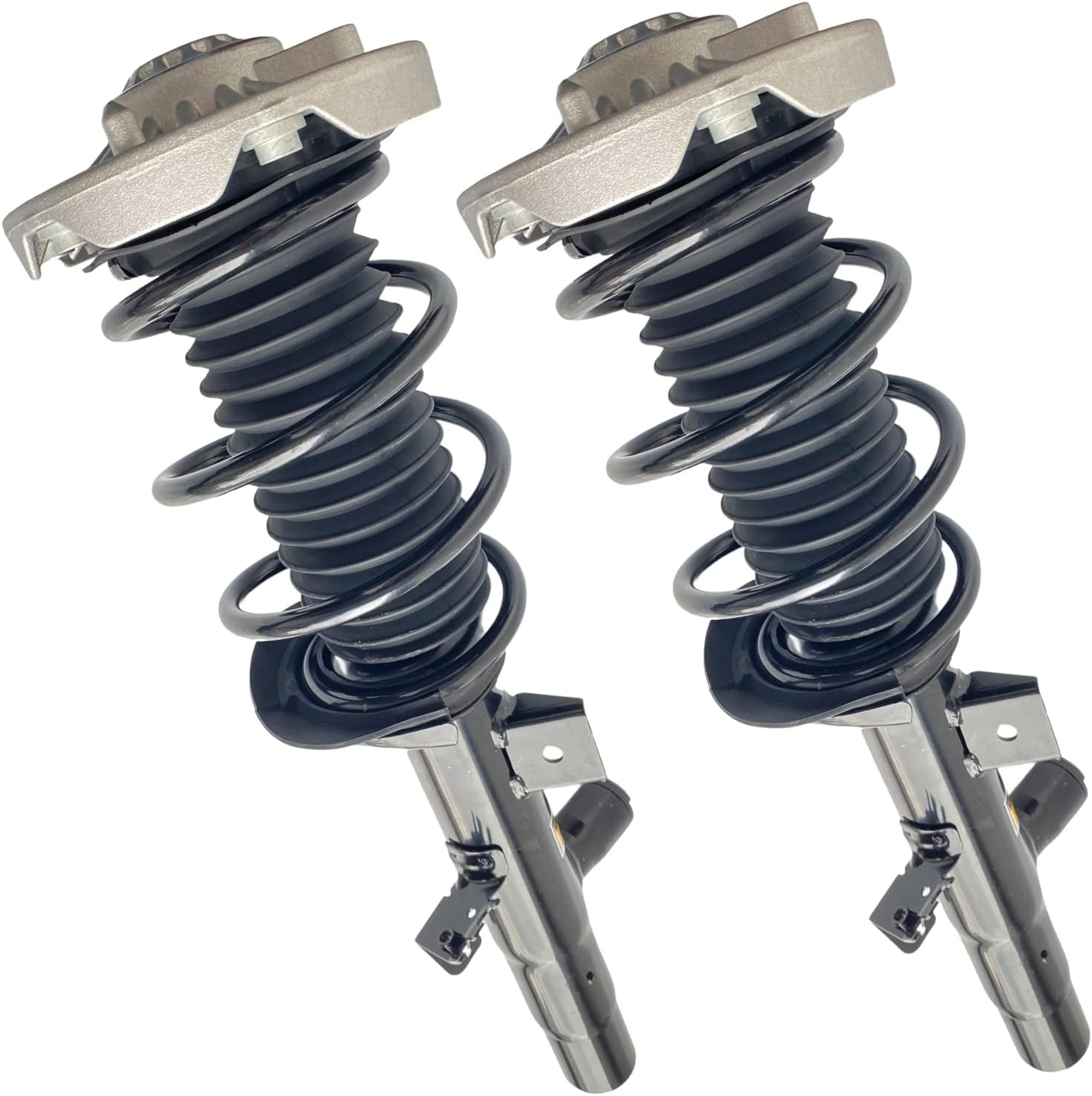2PCS Front Shock Struts Assys w/EDC for BMW 3 4 Series F30 F31 340i 428i 435i RWD, 37106865565, 37106865567, 37106866515, 37116793865