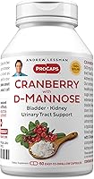 Vista 1 de ANDREW LESSMAN Arándano con D-manosa - 60 cápsulas - Apoya la salud de la vejiga, los riñones y el tracto urinario. Concentrado de arándano