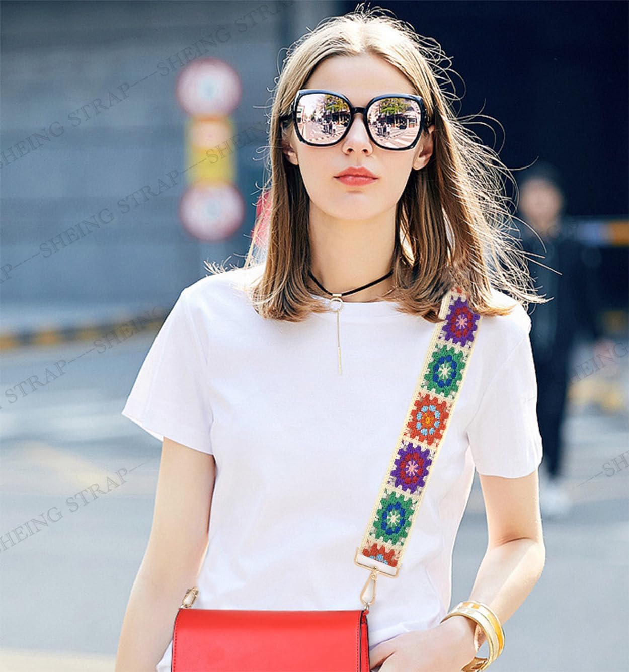 Purse Strap Replacement Crossbody Handbag Wide Shoulder Strap Adjustable - Image 2