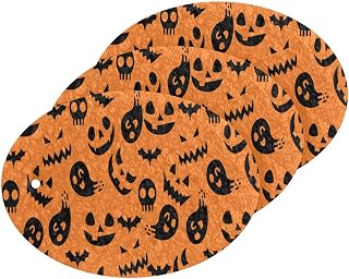 Halloween Jack Punpkin Kitchen Sponges Cleaning Dish Sponges Non-Scratch Scrubber Sponge for Kitchen Bathroom Cars, pack of 3