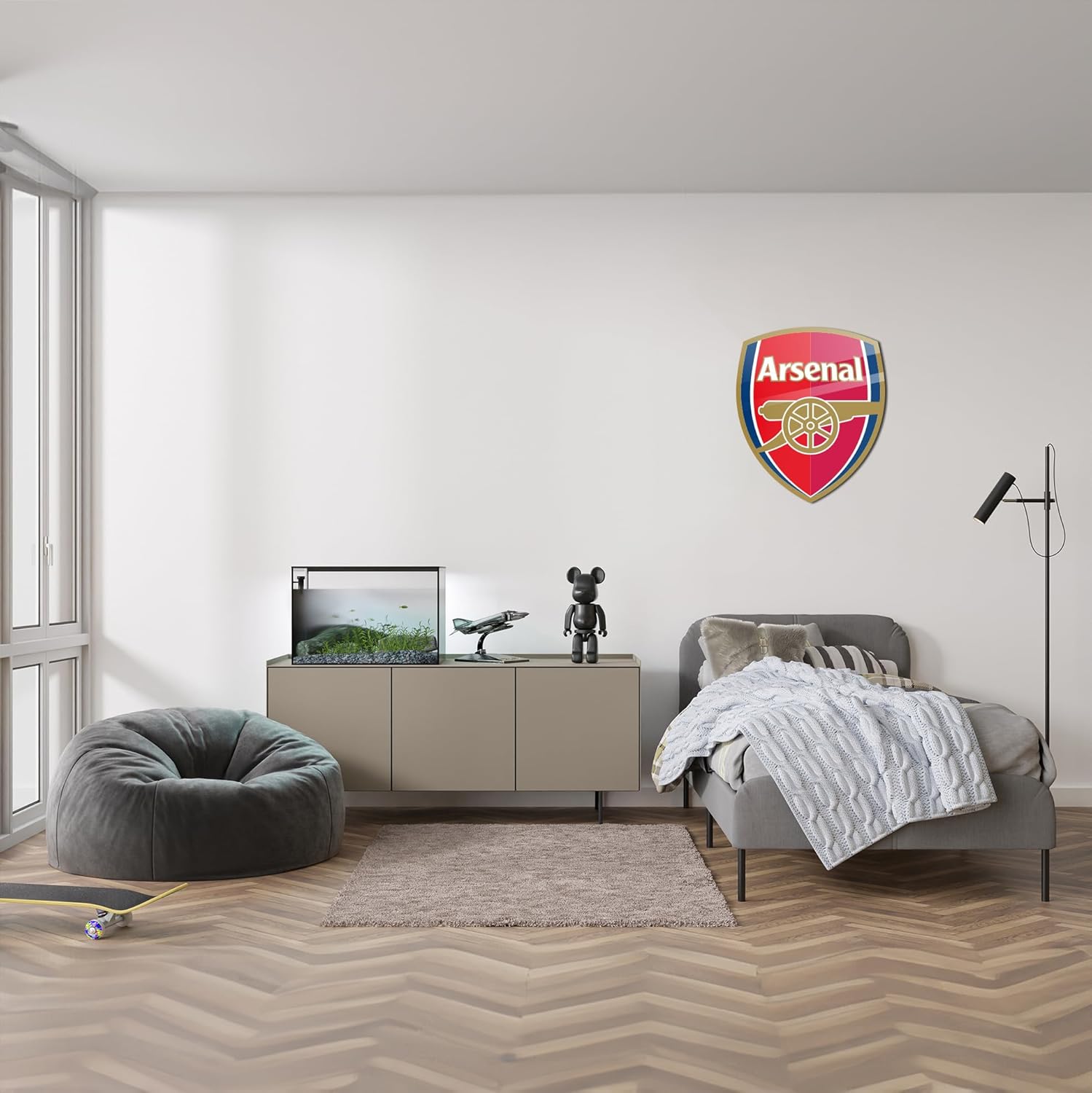 Officially Licensed Arsenal FC (42.4 x 50 cm) 4mm Acrylic Glass