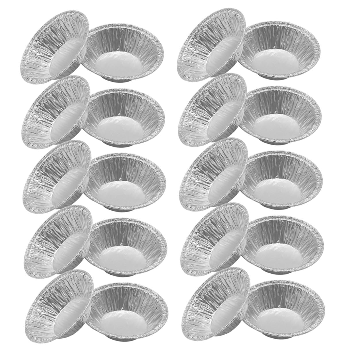 Moules ronds pour cuisson BESPORTBLE en aluminium jetables x500 pour pâtisseries
