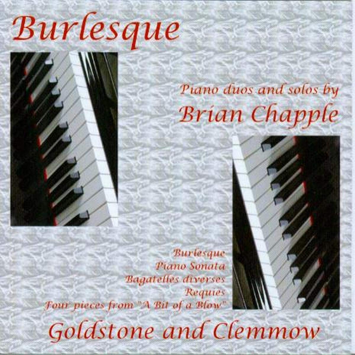 CHAPPLE:BURLESQUE-PNO MUSIC