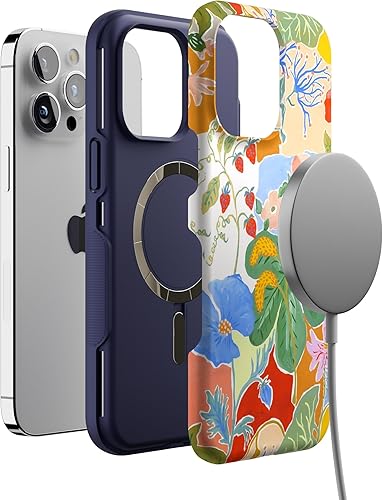 Vista 777 de Casely - Funda para iPhone 14 Pro Max, Viva La Vida, Frida Kahlo Floral Collage, compatible con MagSafe 10 Frida Kahlo Viva La Vida Collage